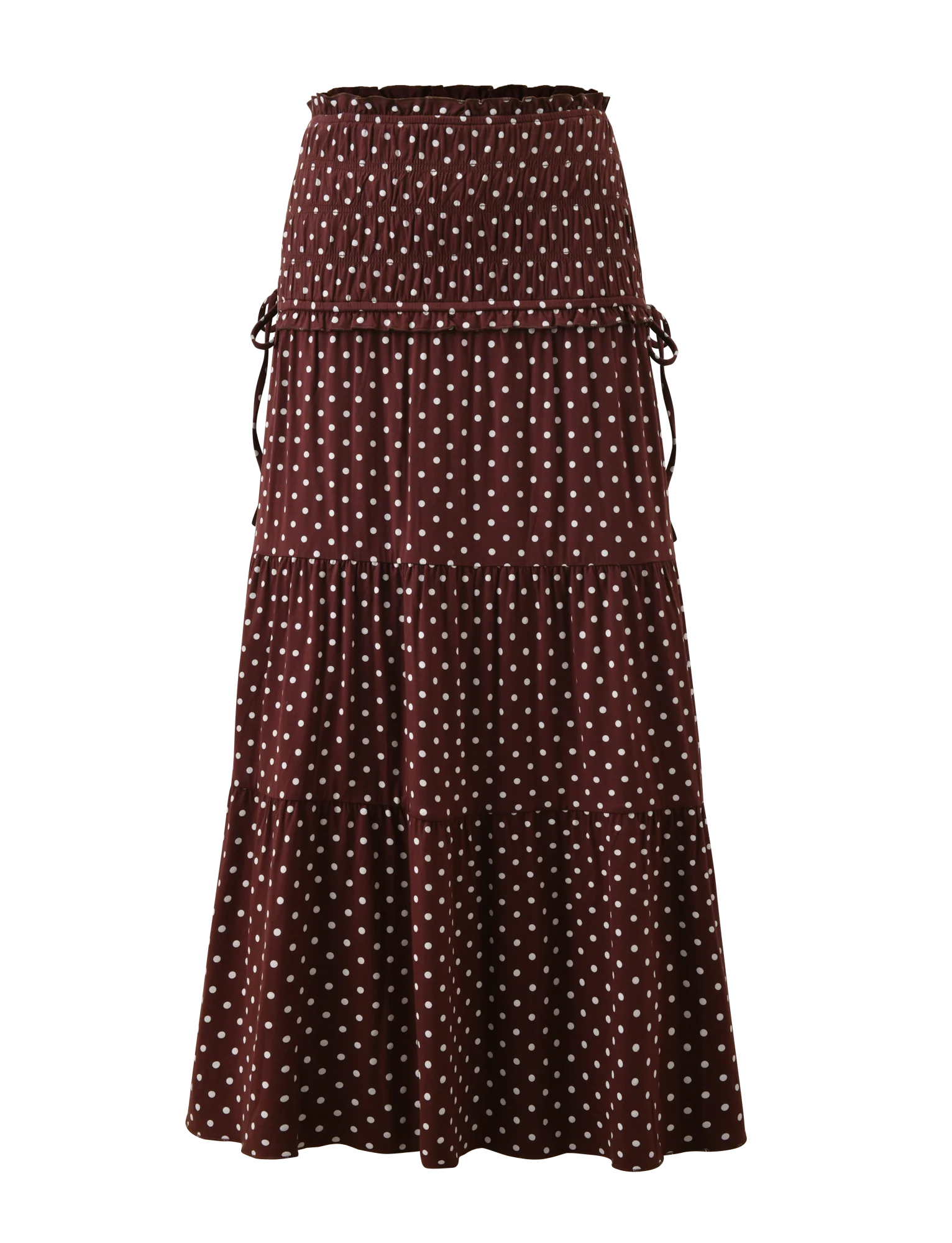 DENALI MAXI SKIRT BROWN DOT