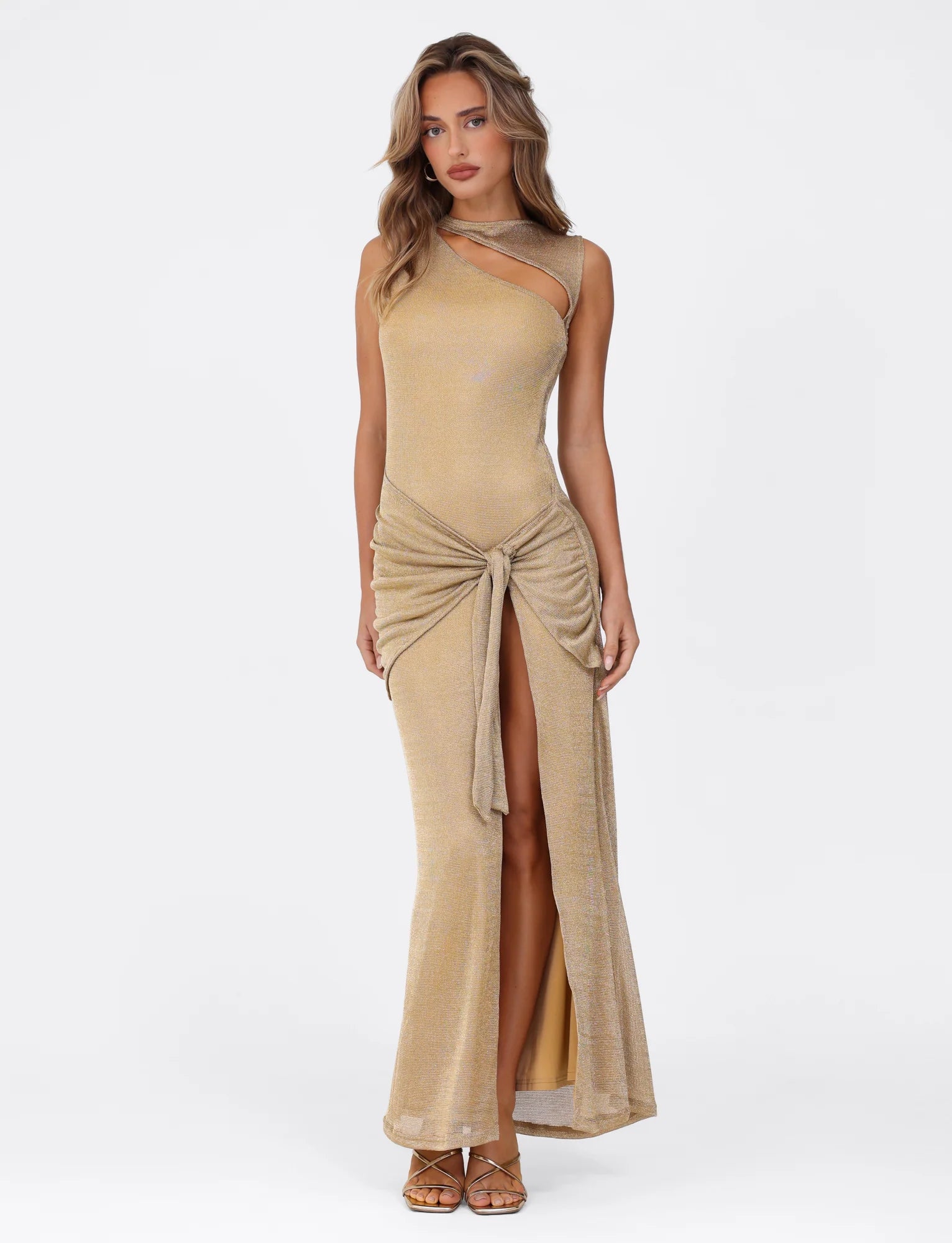 AZELMA MAXI DRESS GOLD