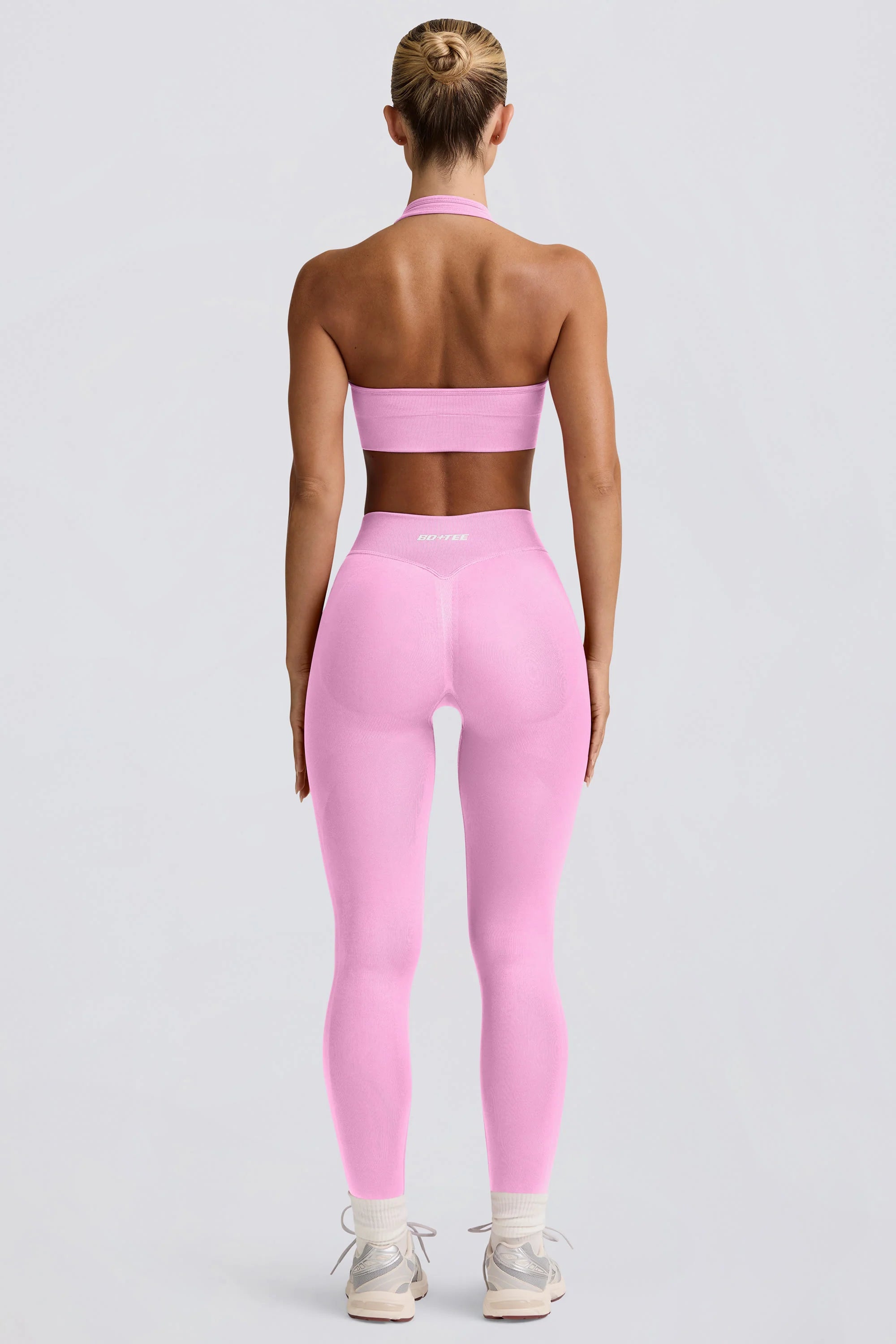 Define Luxe High Waist Leggings in Bubblegum Pink