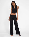 TAMARA PANT BLACK PINSTRIPE