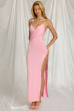 Halterneck Maxi Dress in Candyfloss Pink