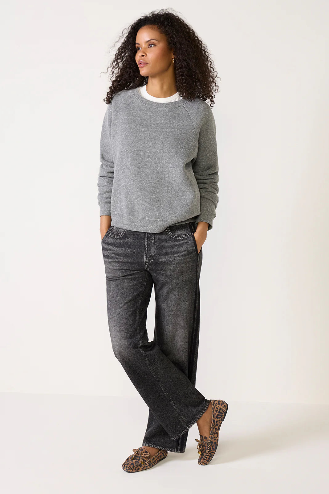 Miramar Terry Wide Leg Track Pant