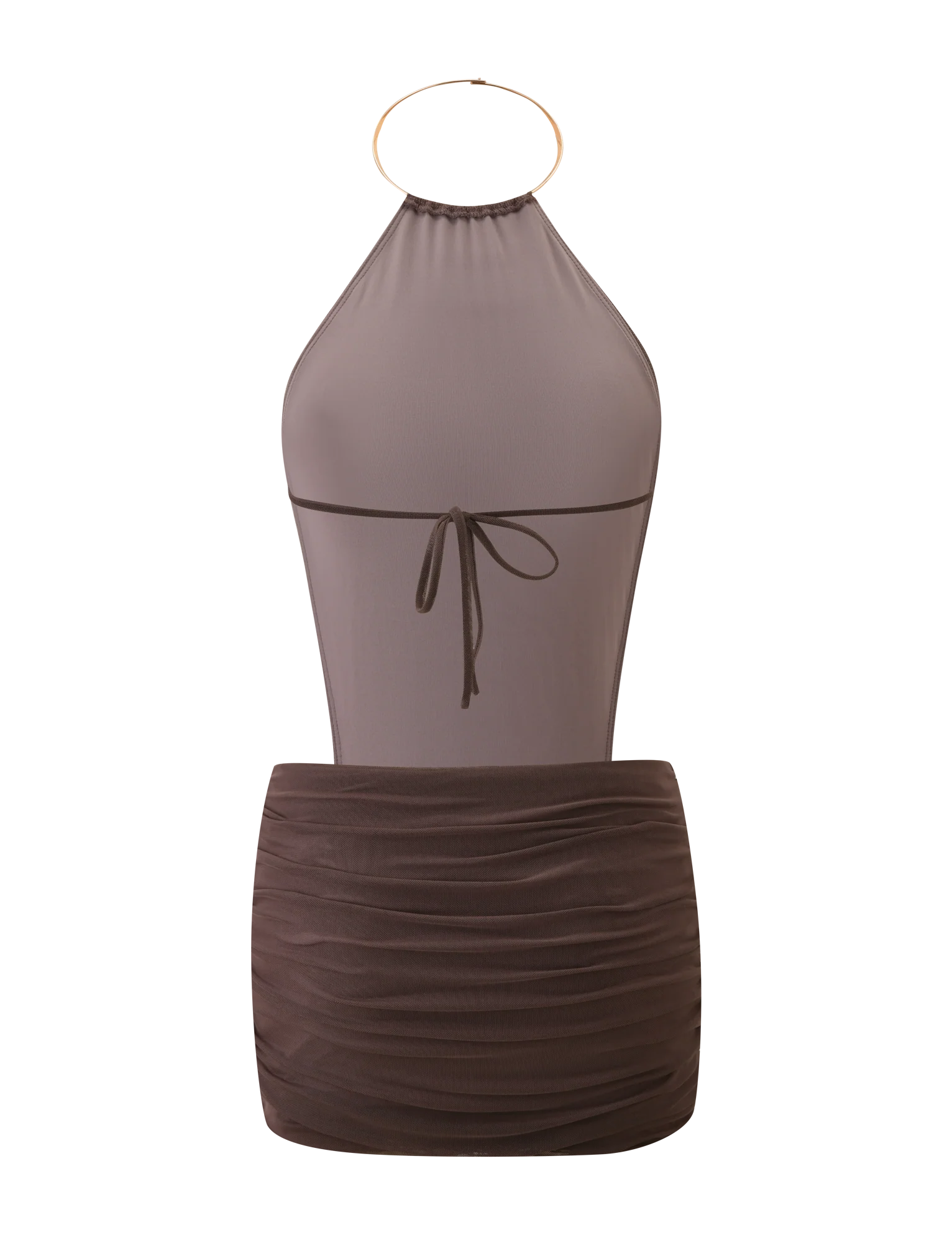 EVANNA MINI DRESS MOCHA