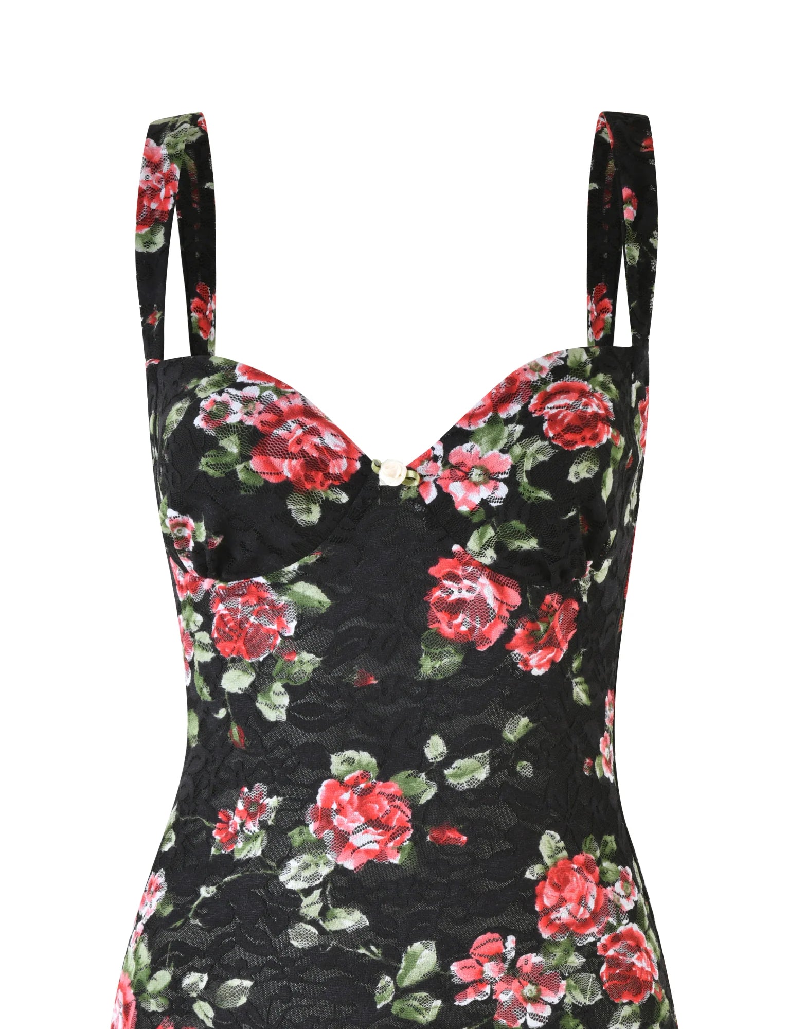 ANDEE MINI DRESS BLACK FLORAL BLACKROSE