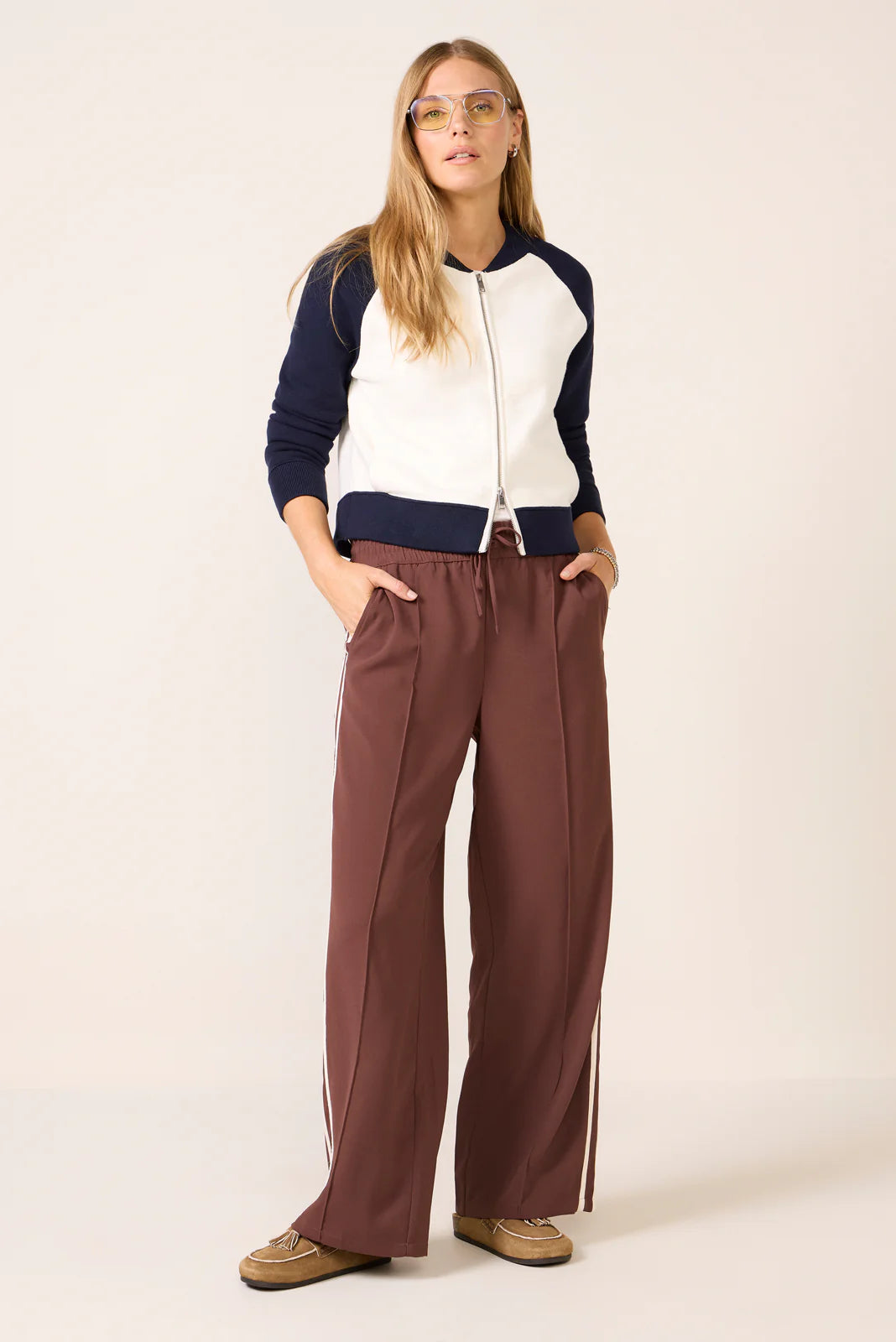 Melissa Colorblock Sweater Bomber