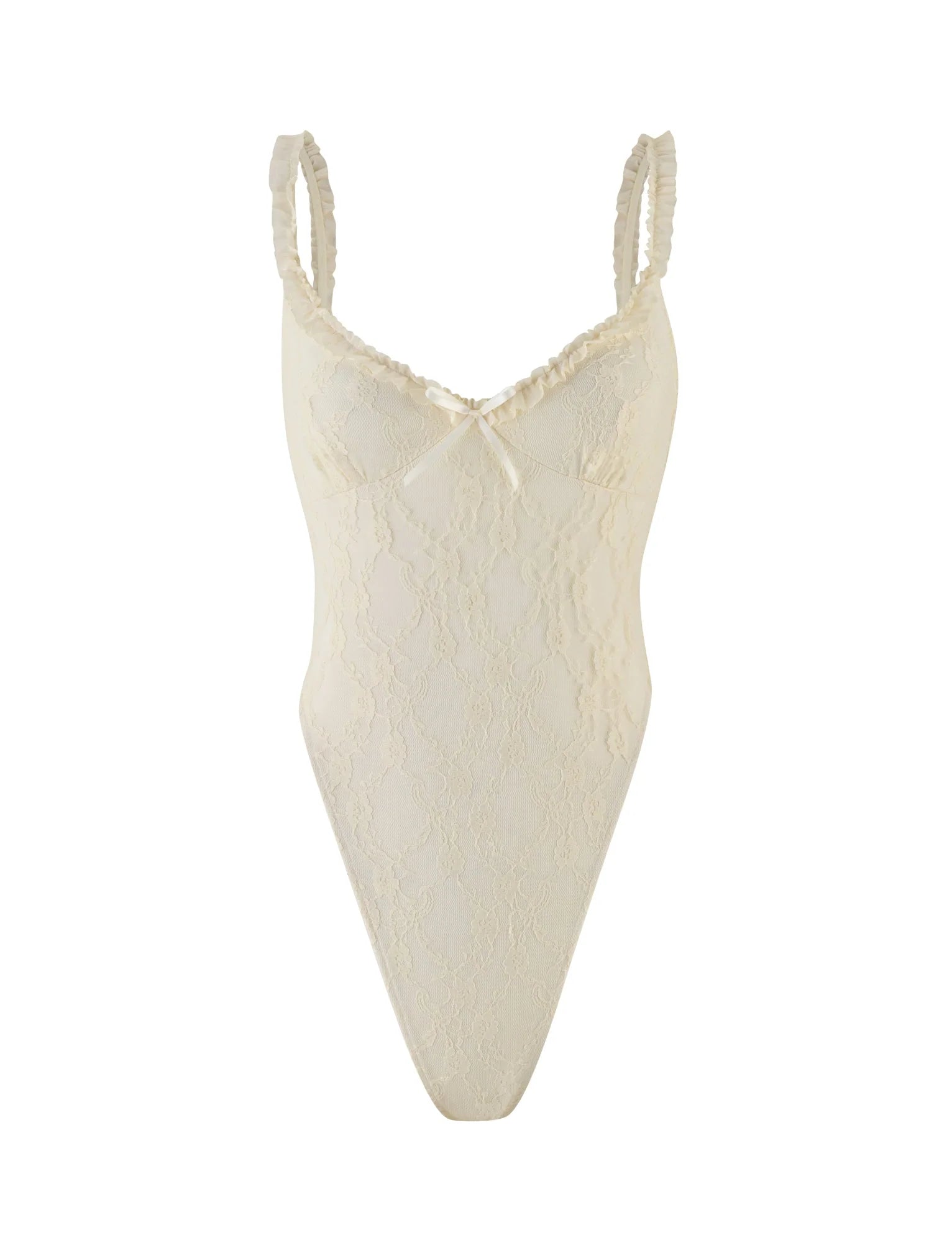 DEJA BODYSUIT BEIGE CHAMPAGNE CHAMPAGNE LACE