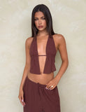 LAINEY TOP CHOCOLATE