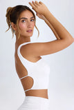 Choker Detail Bandeau Top in White