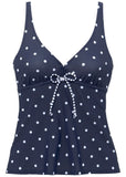Dot Tankini Top Set Striped Polka Dot