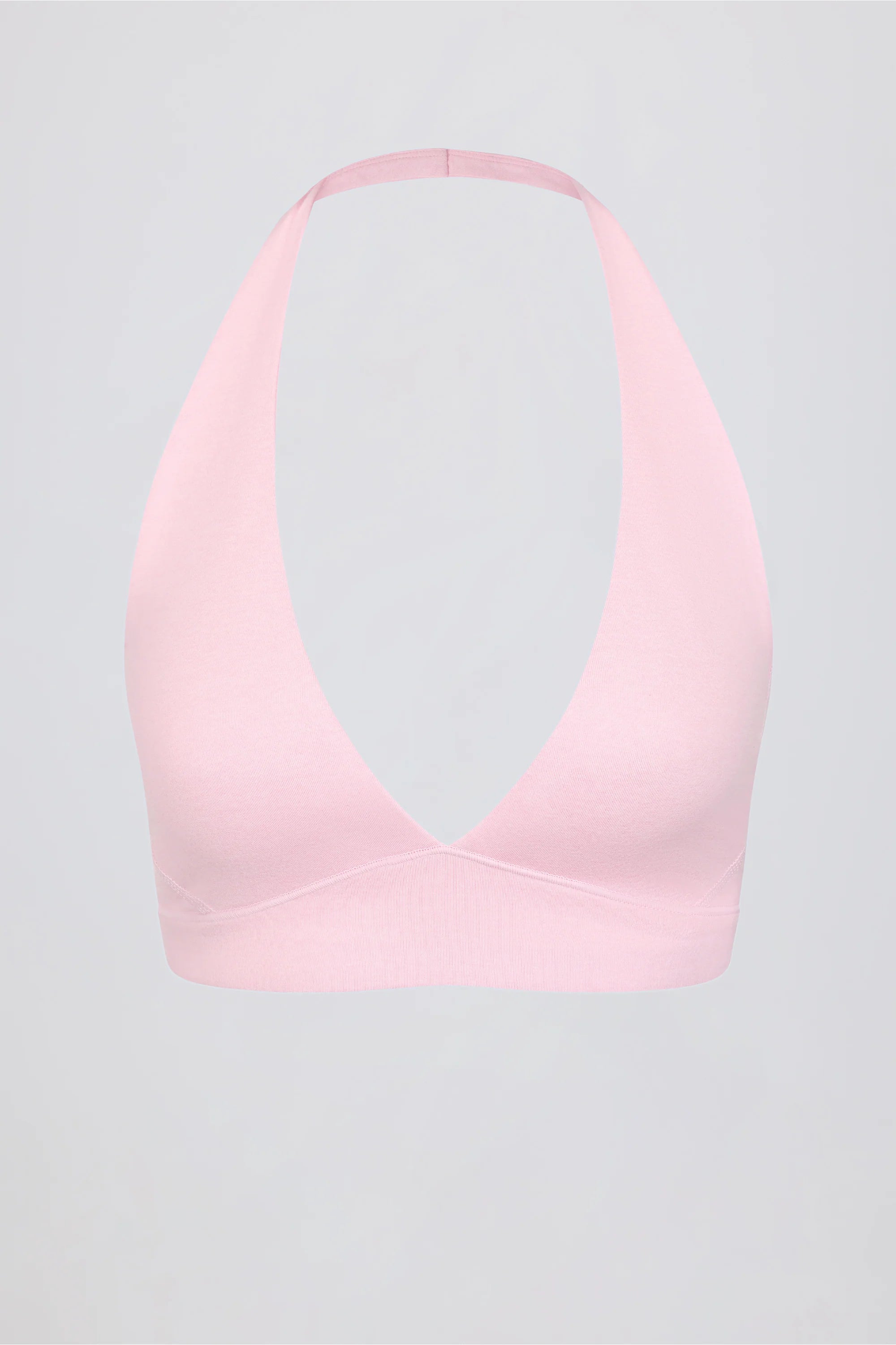 Brushed Jersey V Neck Sports Bra in Bloom