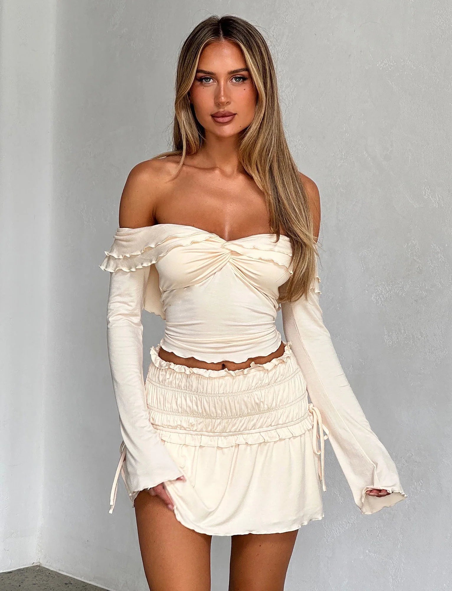 DENALI MINI SKIRT WHITE BONE
