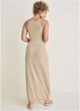 High Slit Sweater Maxi Sand