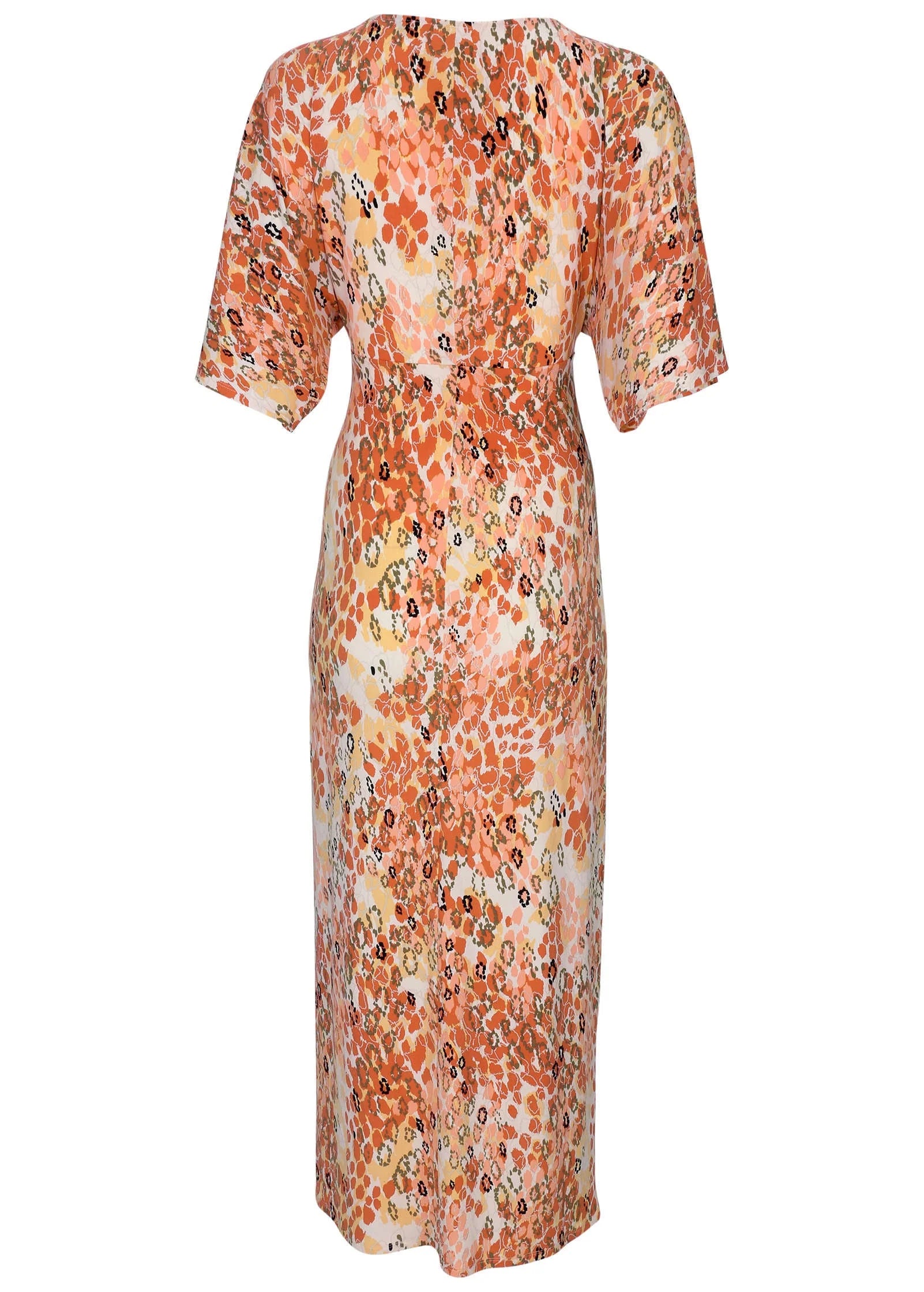 Twist Front Maxi Dress Leopard Trail