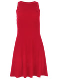 Flexrib Fit And Flare Dress Red