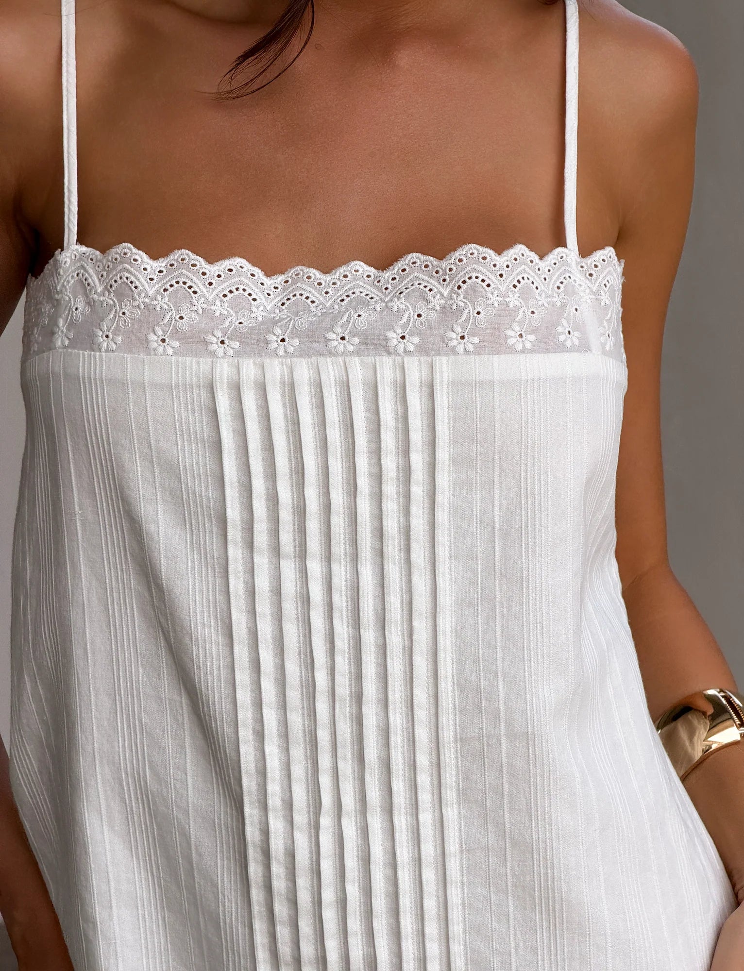 BRYNLEE MINI DRESS WHITE