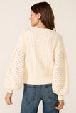 Piper Dramatic Sleeve Cable Sweater