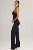 Modal One Shoulder Jumpsuit in Black