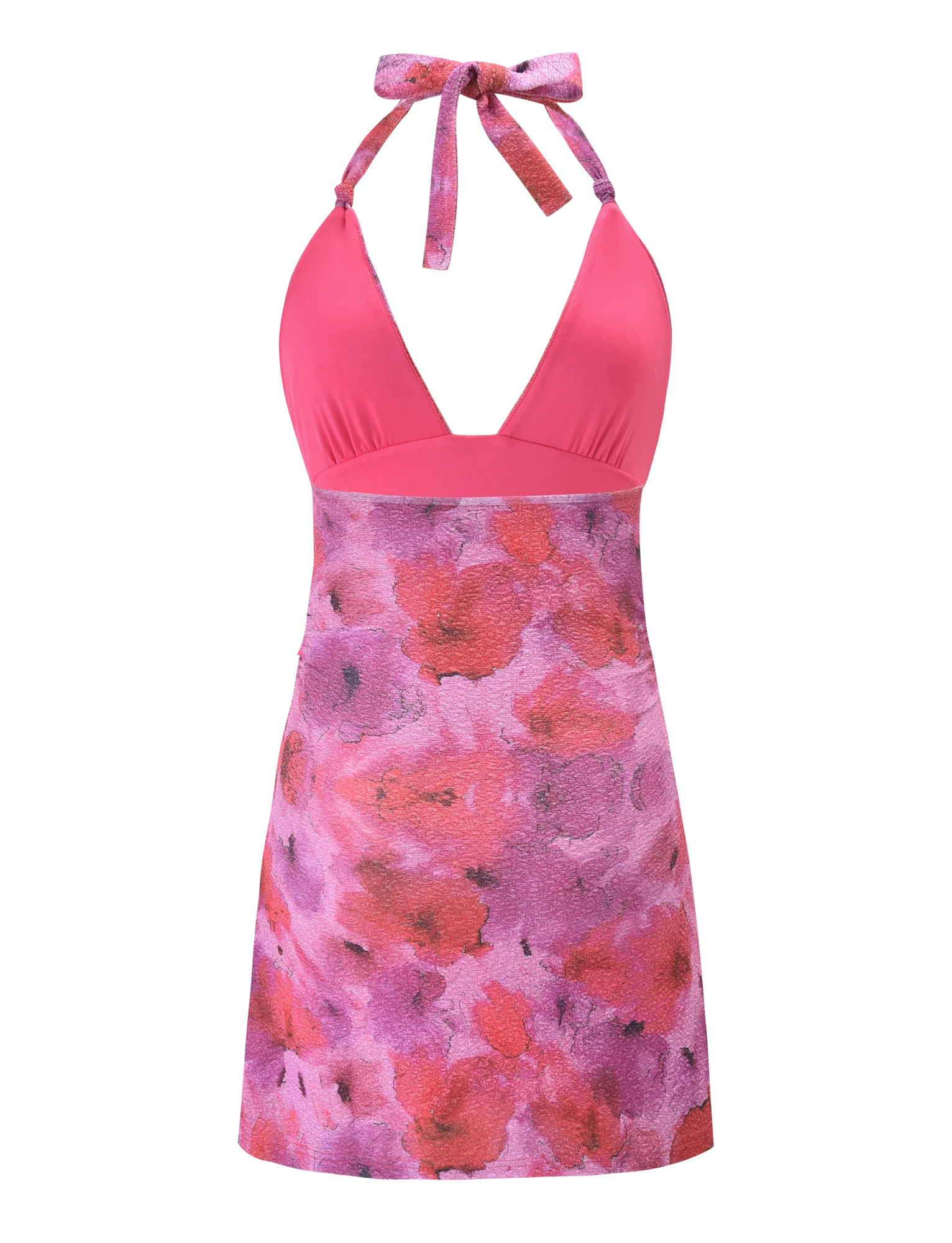 TALYN MINI DRESS PINK SPARKLE FLORAL