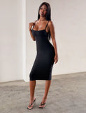 MIDORI MIDI BANDAGE DRESS BLACK