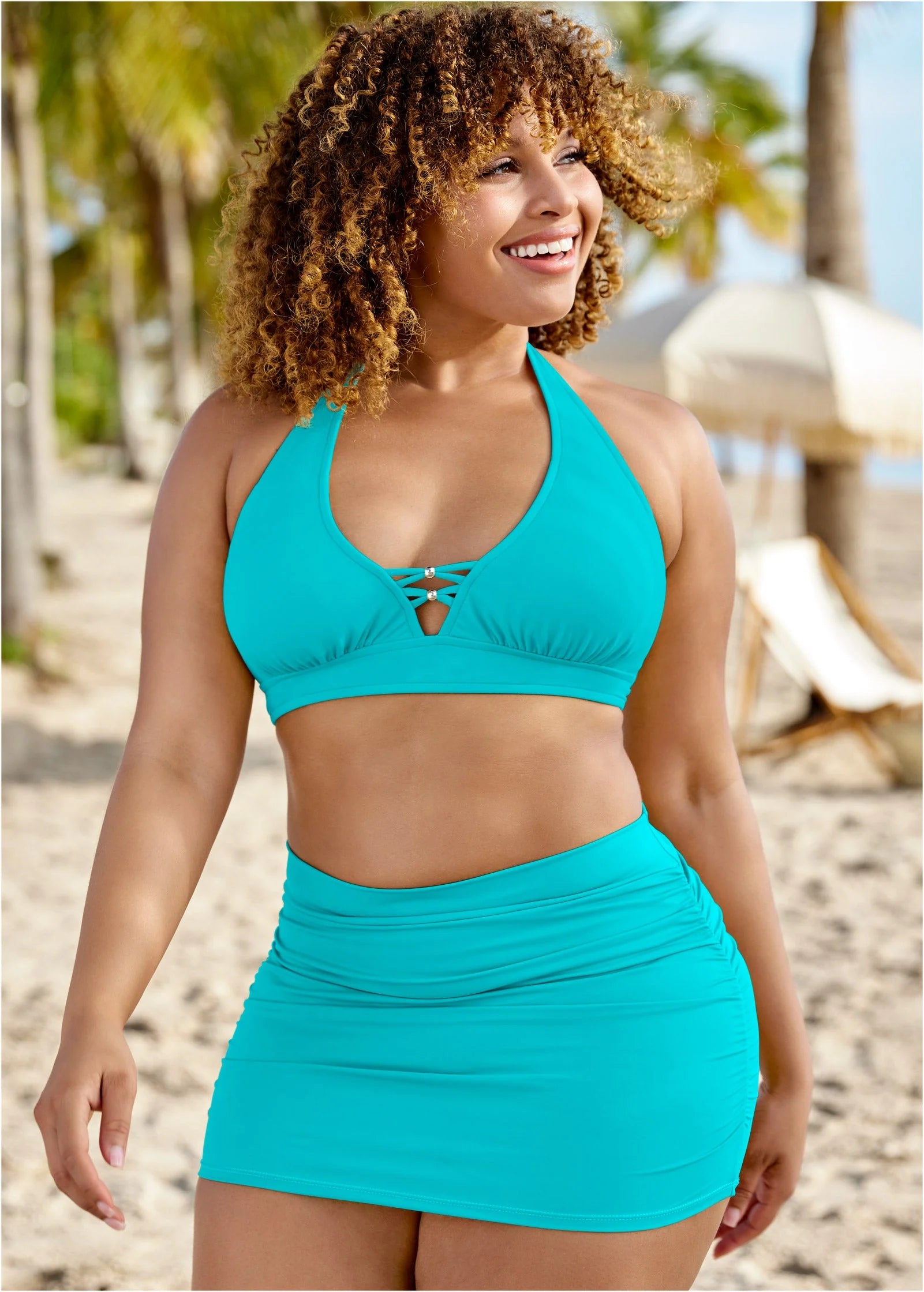 Sensational Swim Skirt Aqua Reef