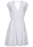 Tiered Cover Up Dress White