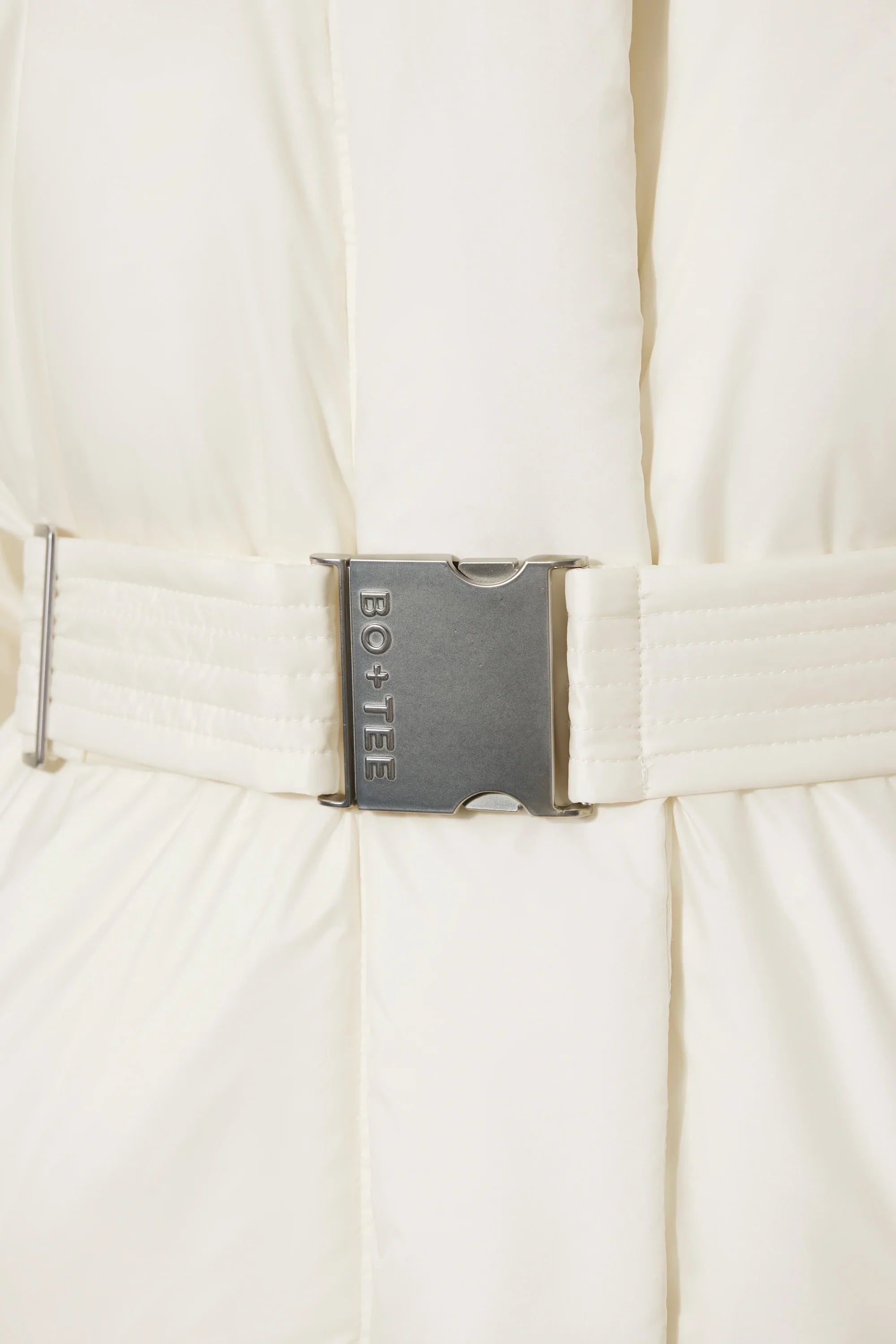 Waterproof Belted Oversized Ski Jacket in Ice