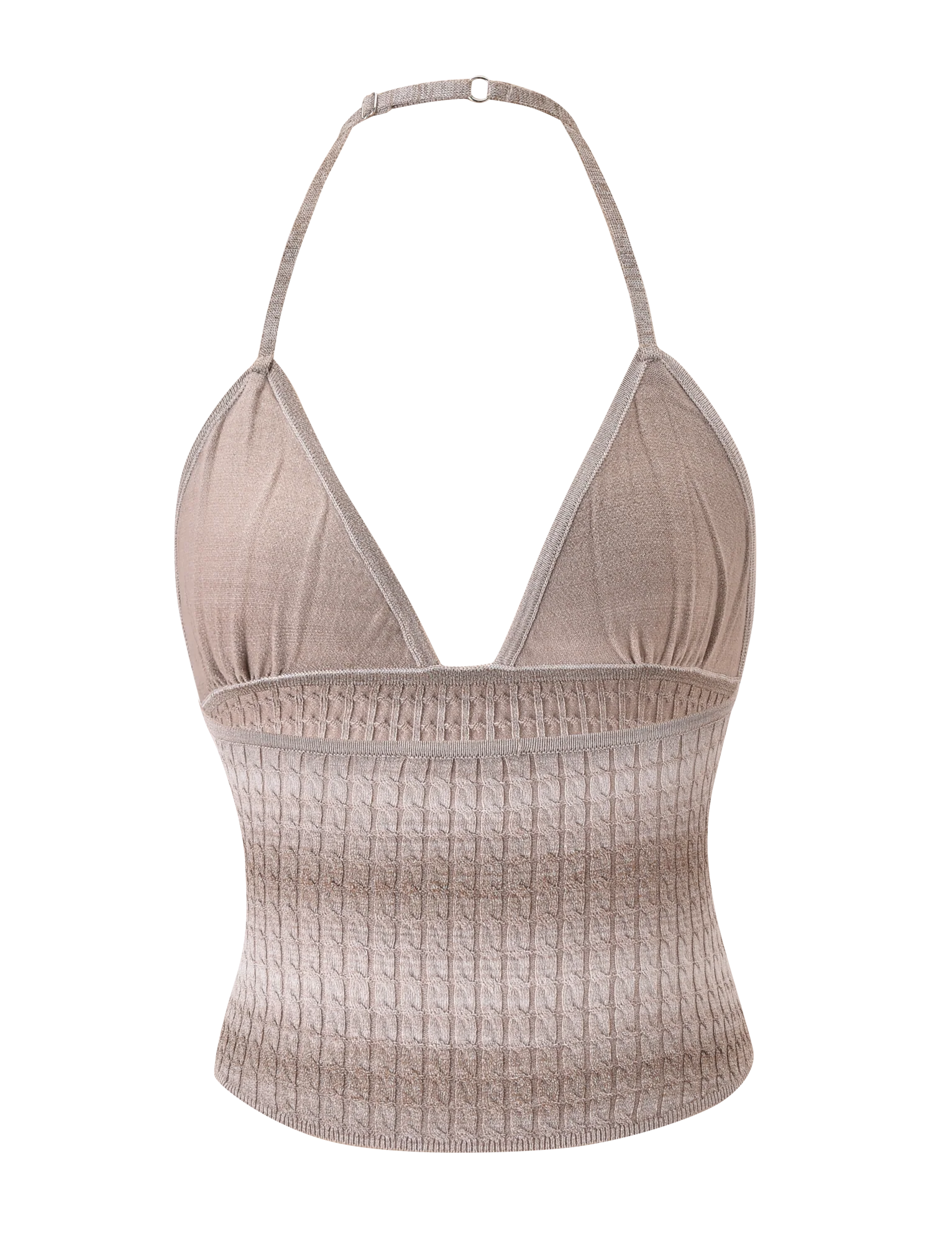 MARISSA KNIT CAMI TAUPE OMBRE STRIPE