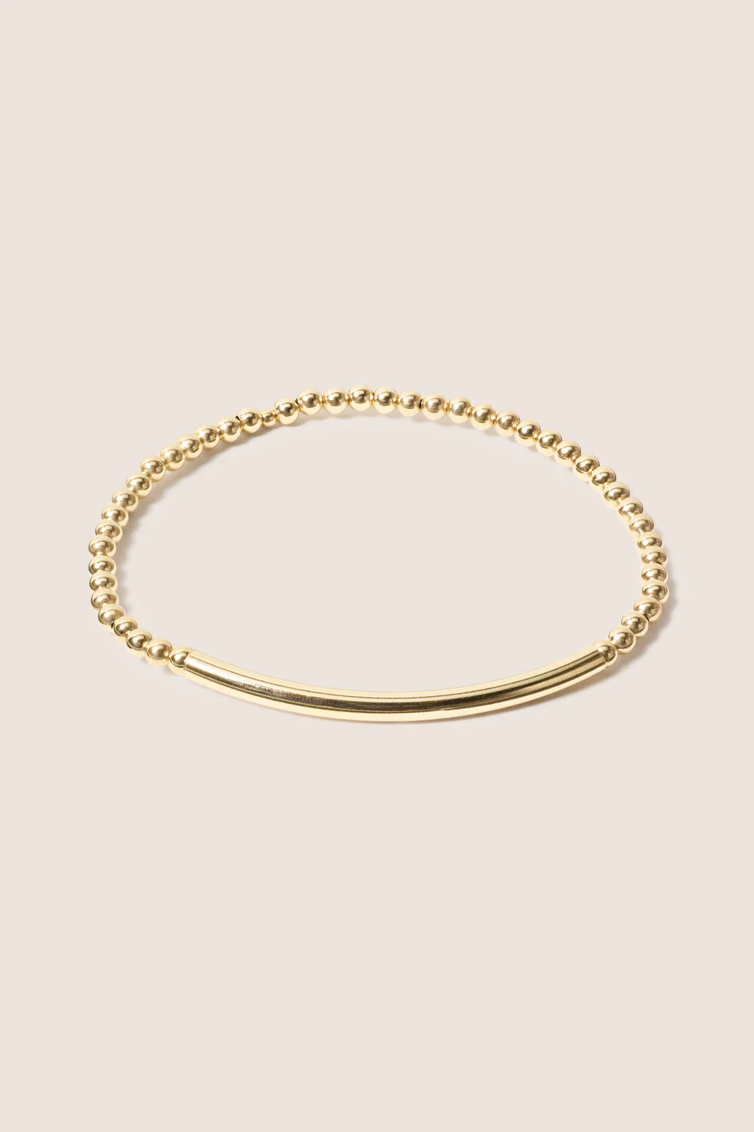 Bliss Bar Smooth Gold 3mm Bracelet