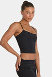 ButterCloud Crop Tank Top in Black