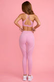 Soft Active Mid Rise Leggings in Dusty Pink