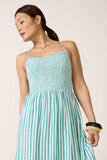 Bayside Striped Linen Dress