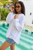 Jenna White Gauze V Neck Tunic