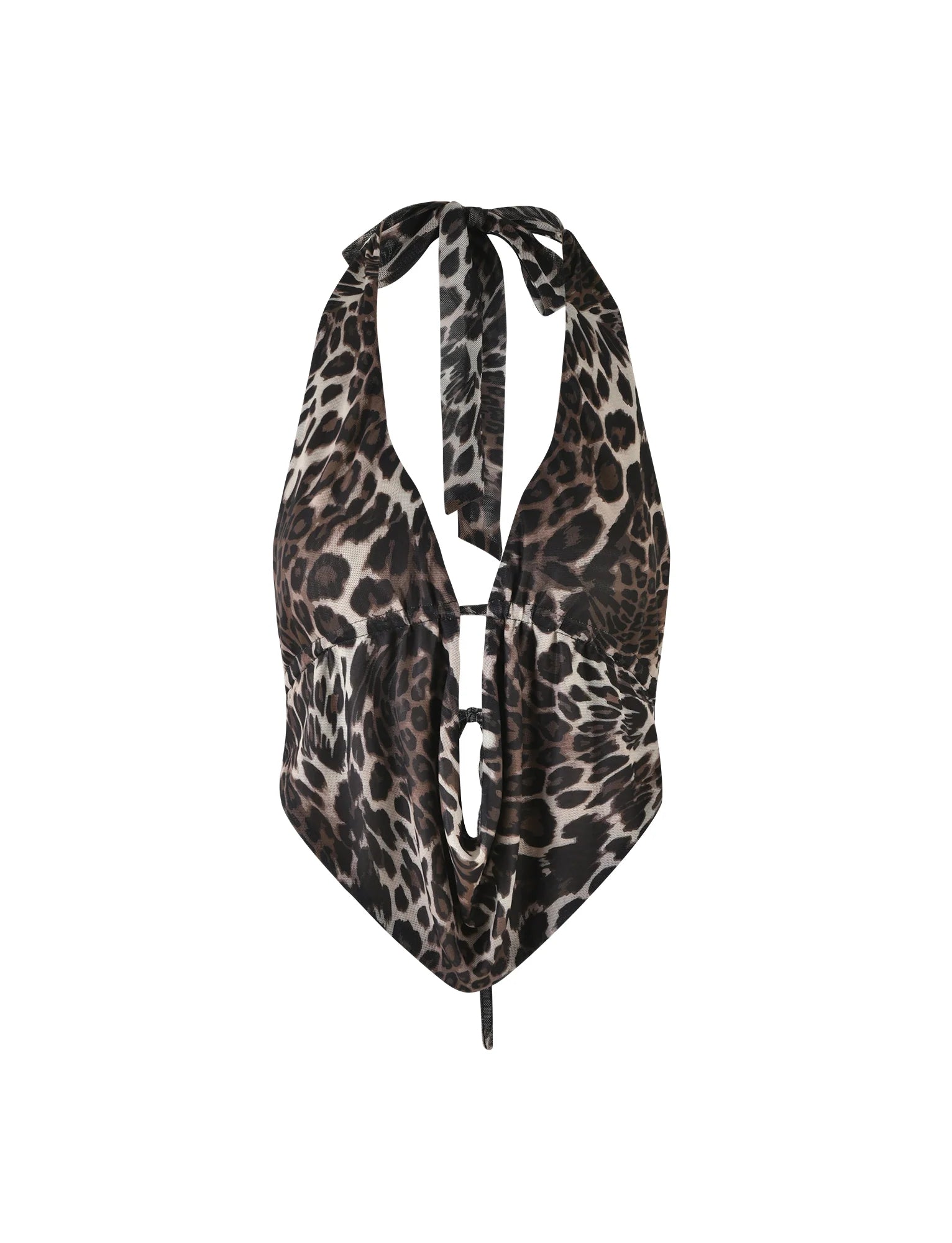 PEARL TOP MULTI LEOPARD