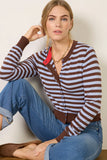 Harlow Striped Button Down Cardigan