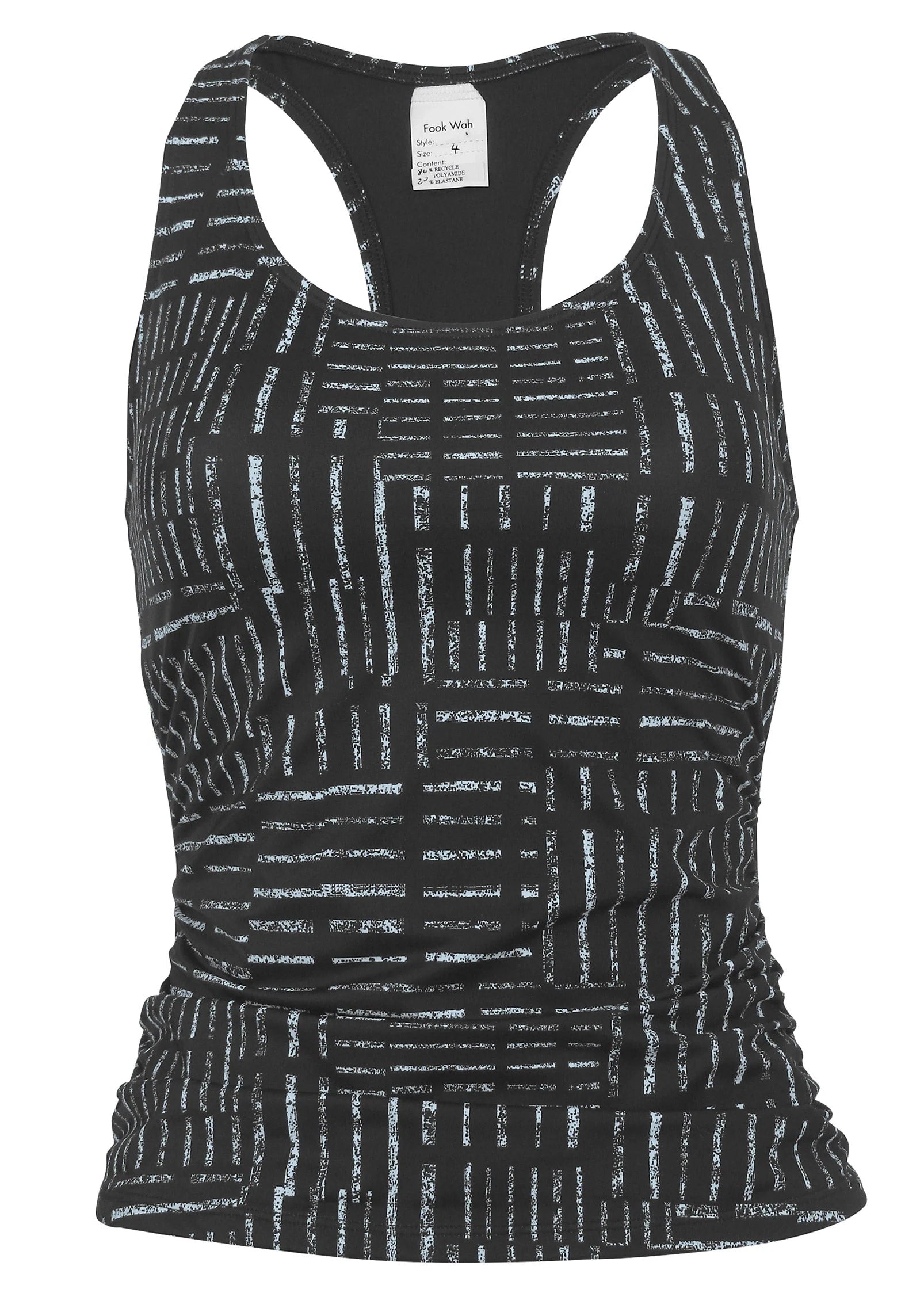 Ruched Racer Back Tankini Top Off The Grid