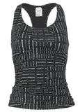 Ruched Racer Back Tankini Top Off The Grid