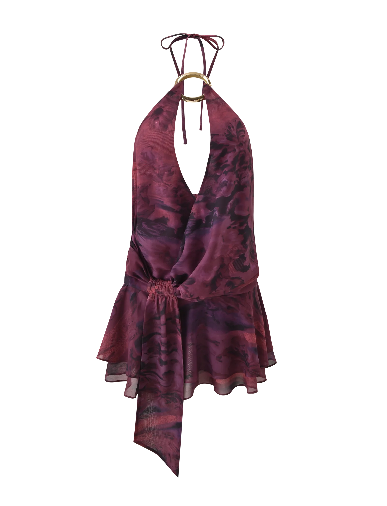 INDIGO MINI DRESS 20 BURGUNDY ROMANTICA