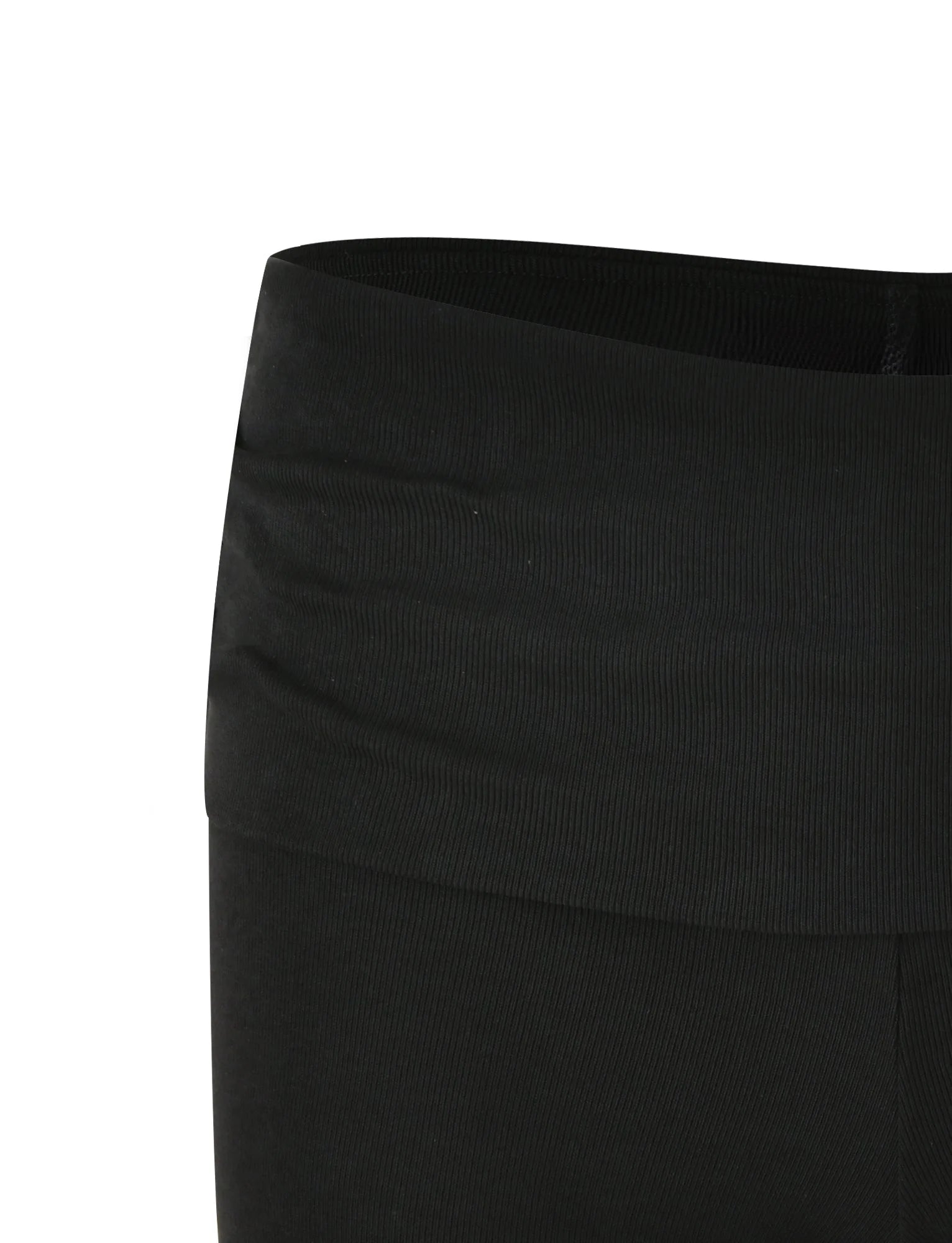 KARINA RIB SHORT BLACK
