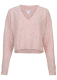 V Neck Sweater Pink Multi
