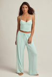 Modal Mid Rise Pyjama Trousers in Mint