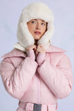 Faux Fur Trapper Hat in Ice