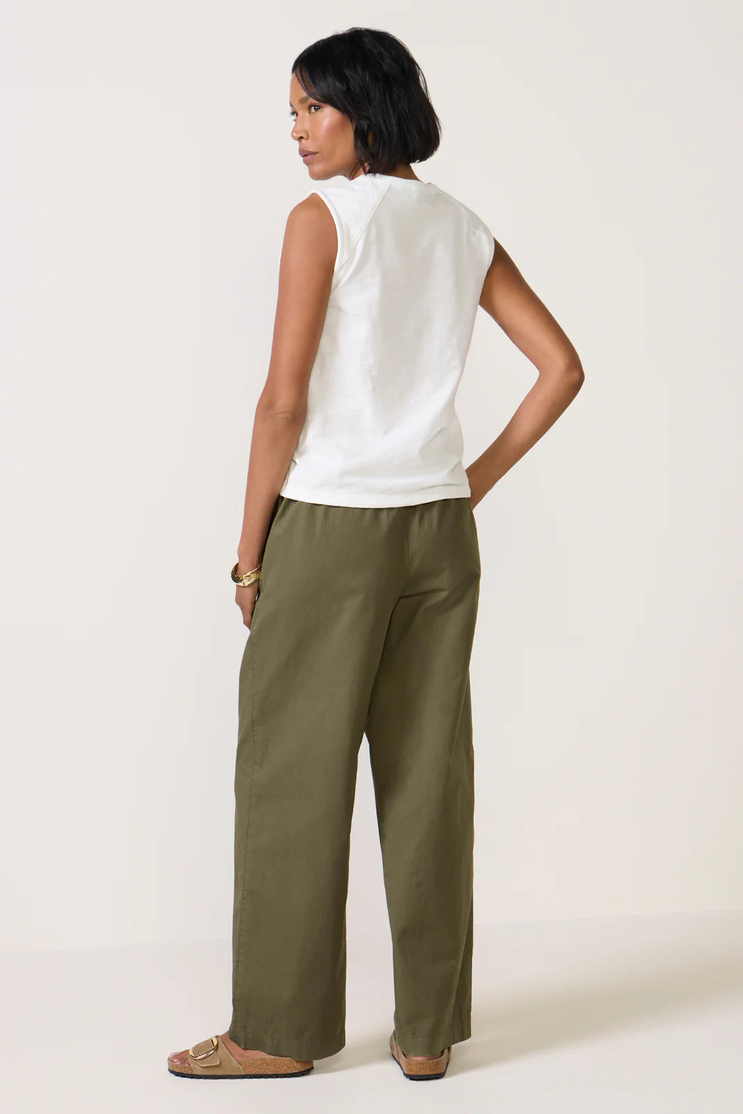 Anna Summer Twill Wide Leg Pant