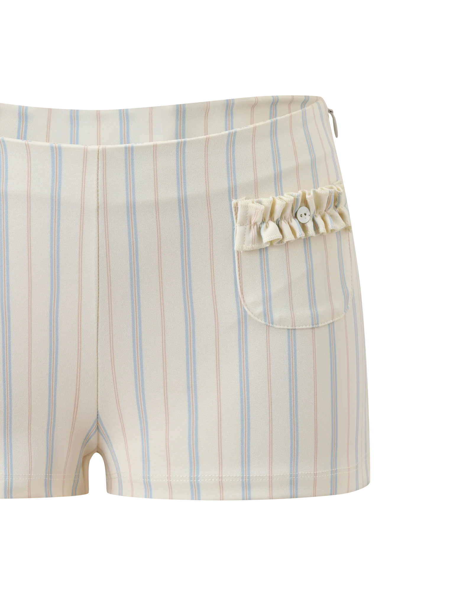 VALERIE RUFFLE HOT SHORT STRIPE