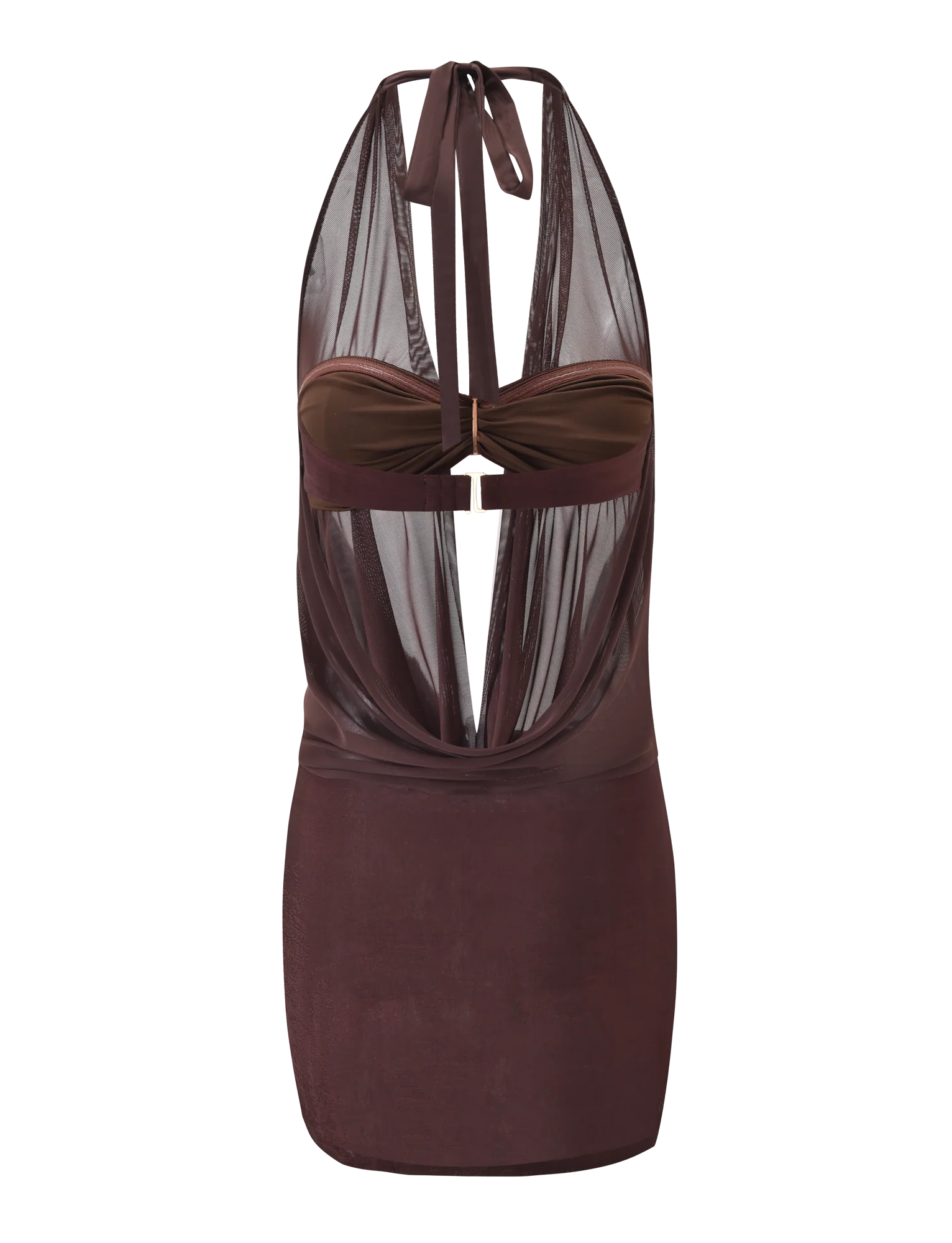 MAKENA TWO PIECE DRESS CHOCOLATE