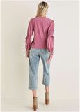 Tie Sleeve Blouse Heather Rose