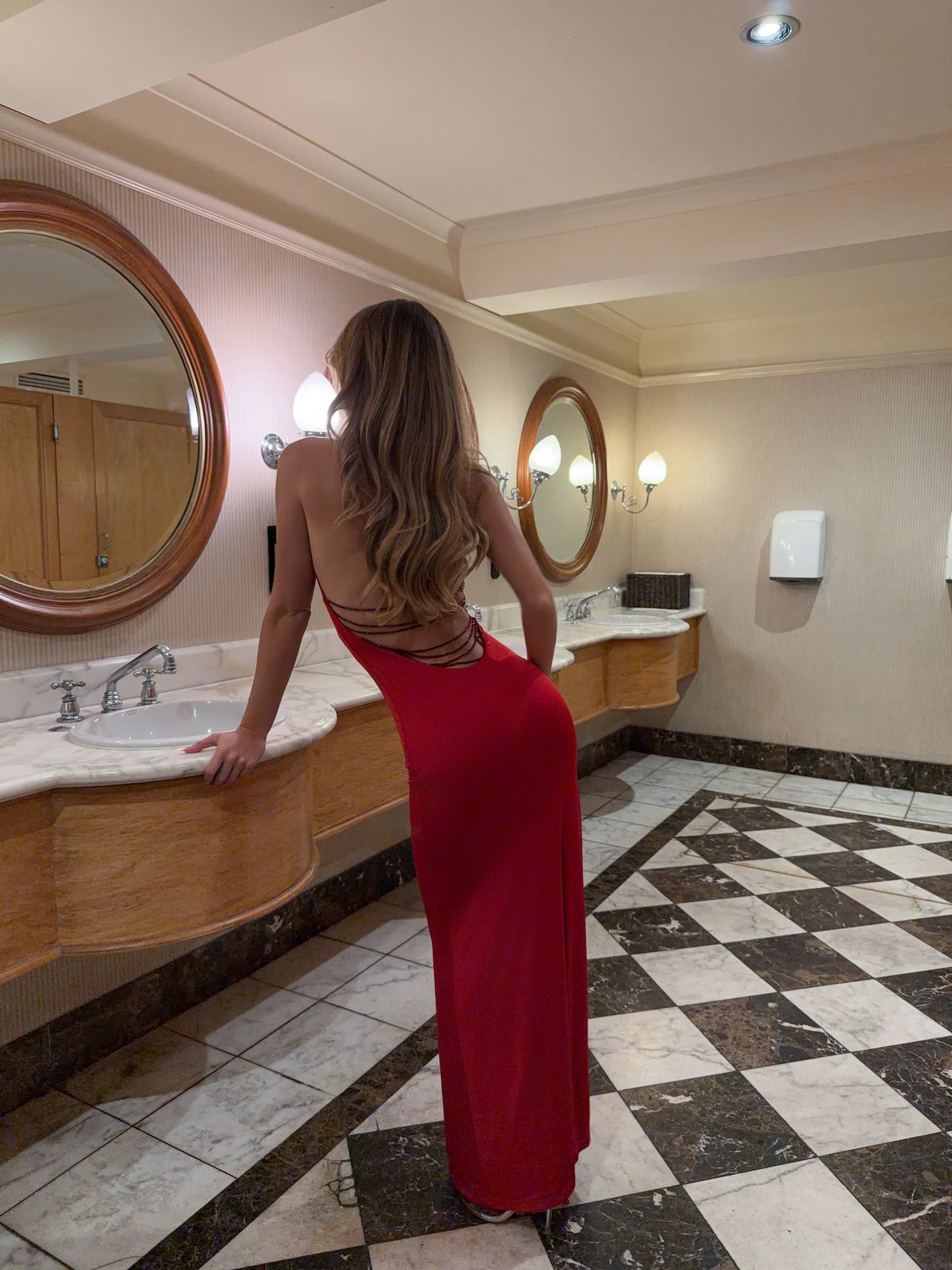 SOLYNE MAXI DRESS RED