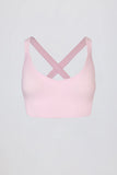 Super Sculpt Seamless Crossback Sports Bra in Soft Pink