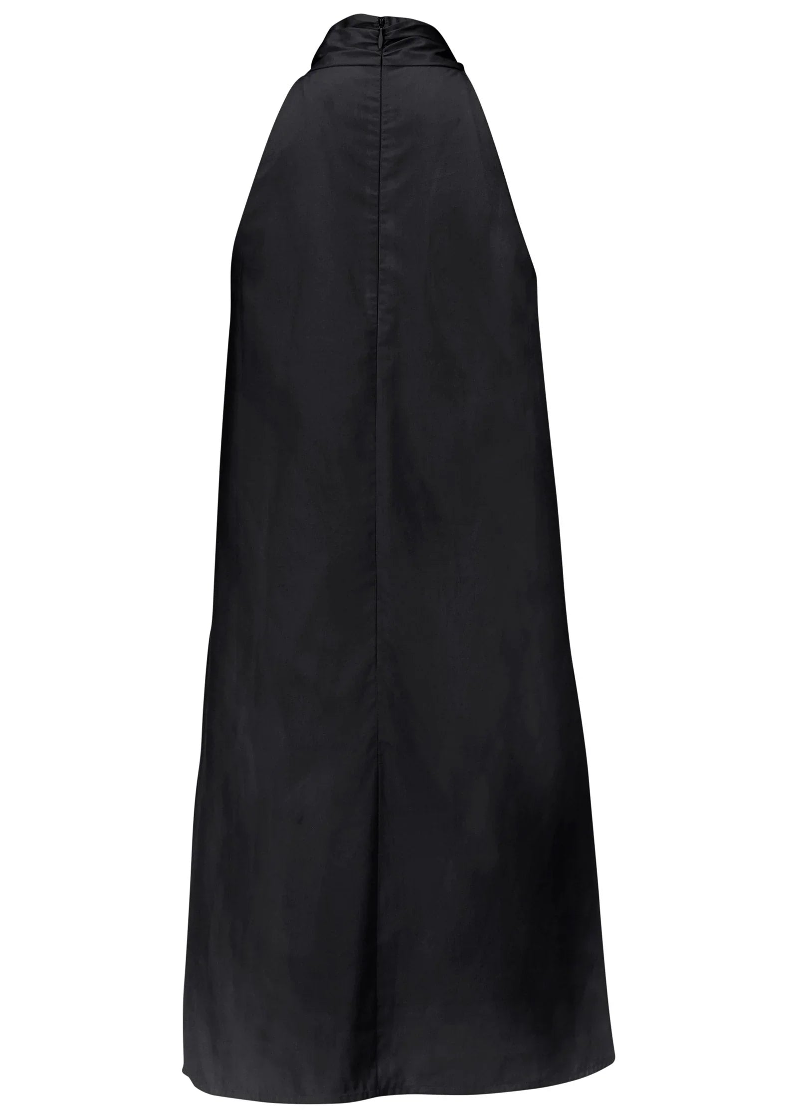 Twist Halter Dress Jet Black