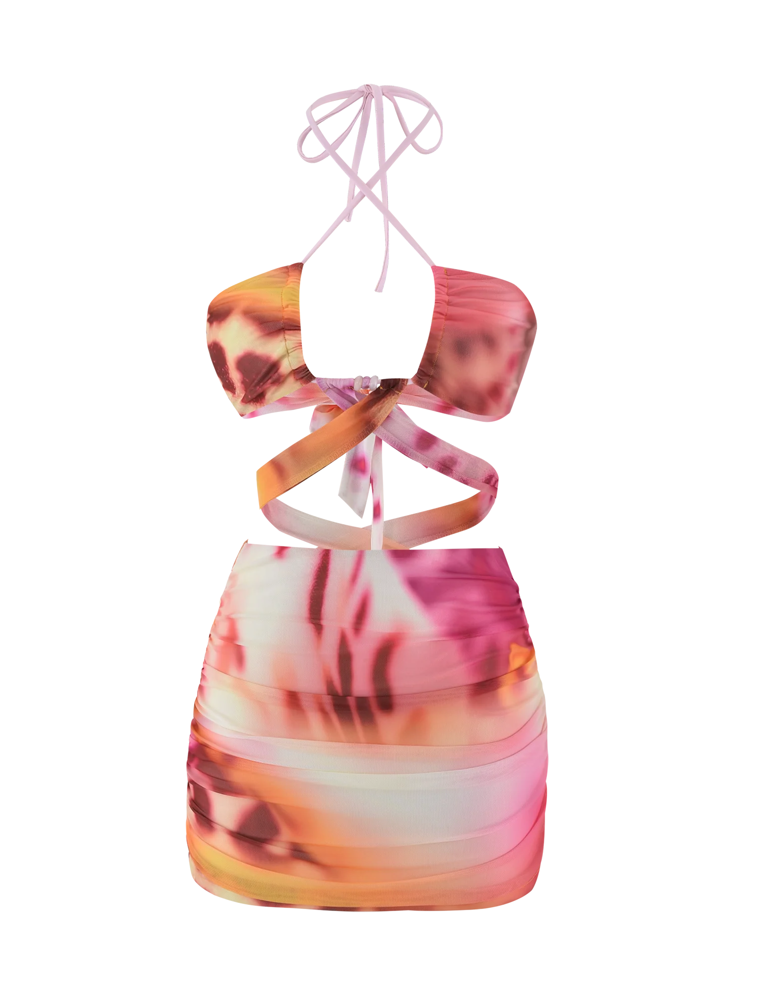 ZARIAH MINI DRESS MACRO ORCHID