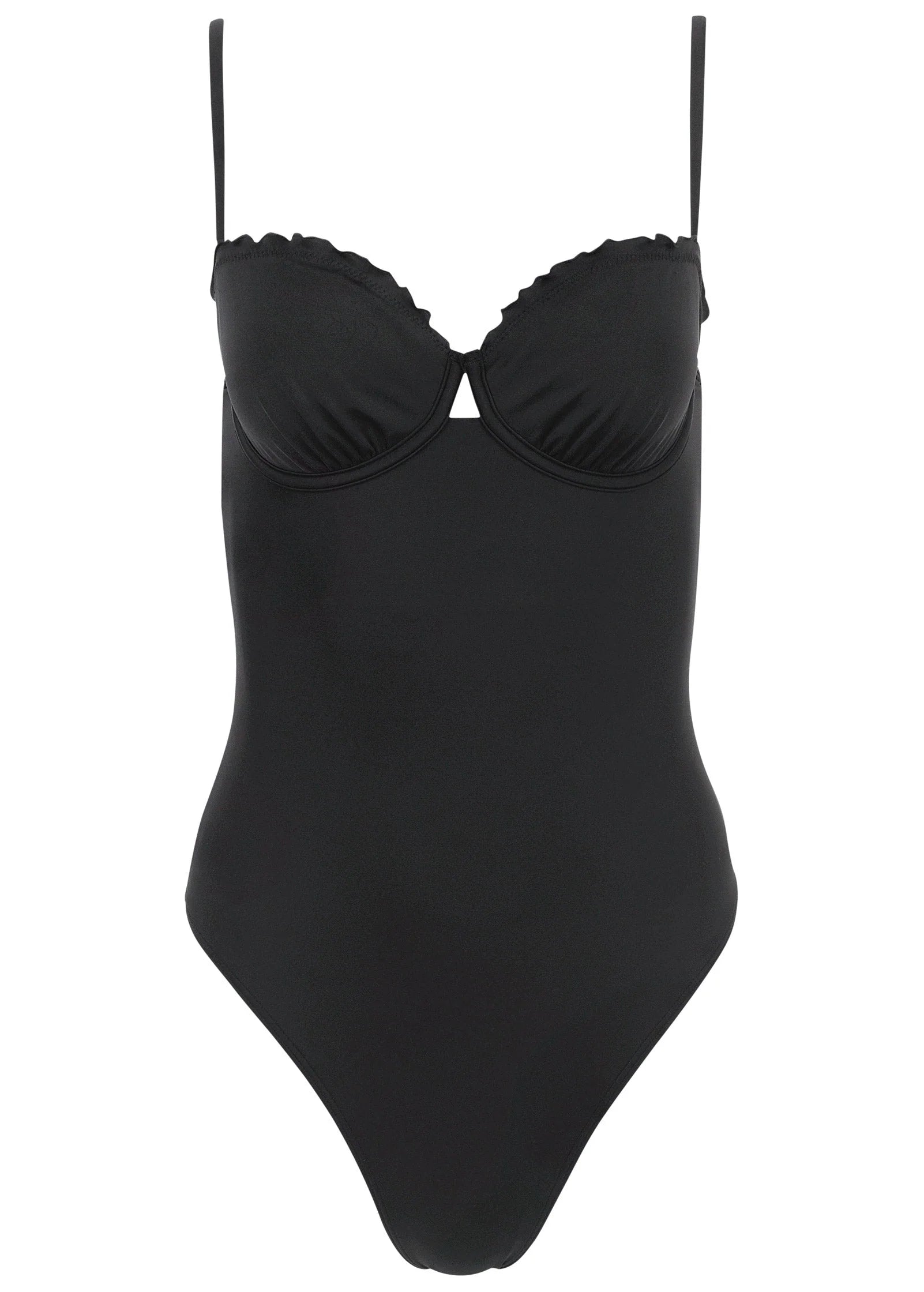 Bermuda Underwire Swimsuit Jet Black